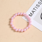 Pink Imitation Pearl Bracelet