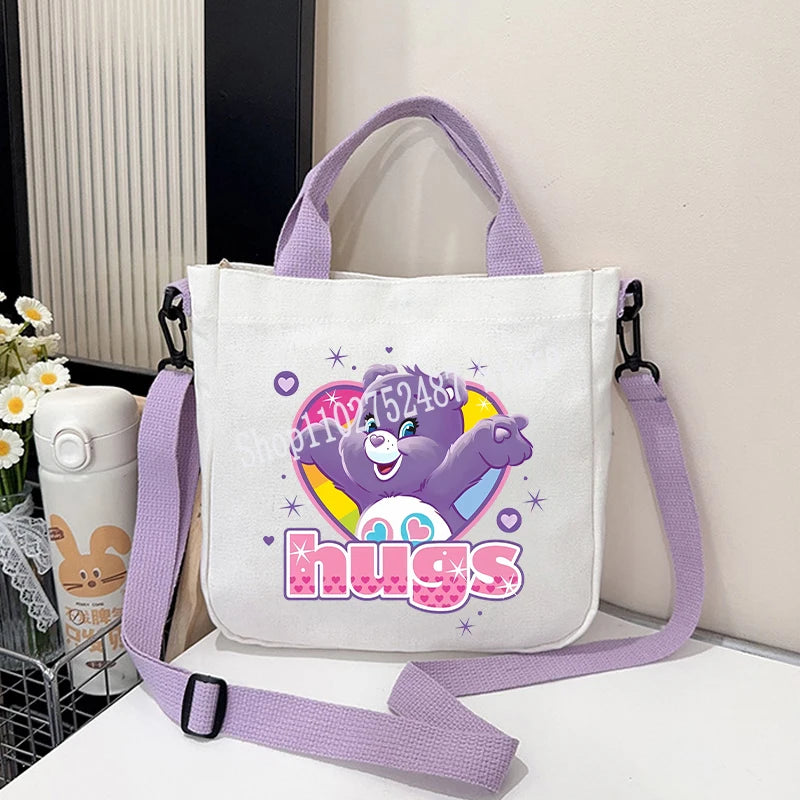 Printed Canvas Crossbody Bag