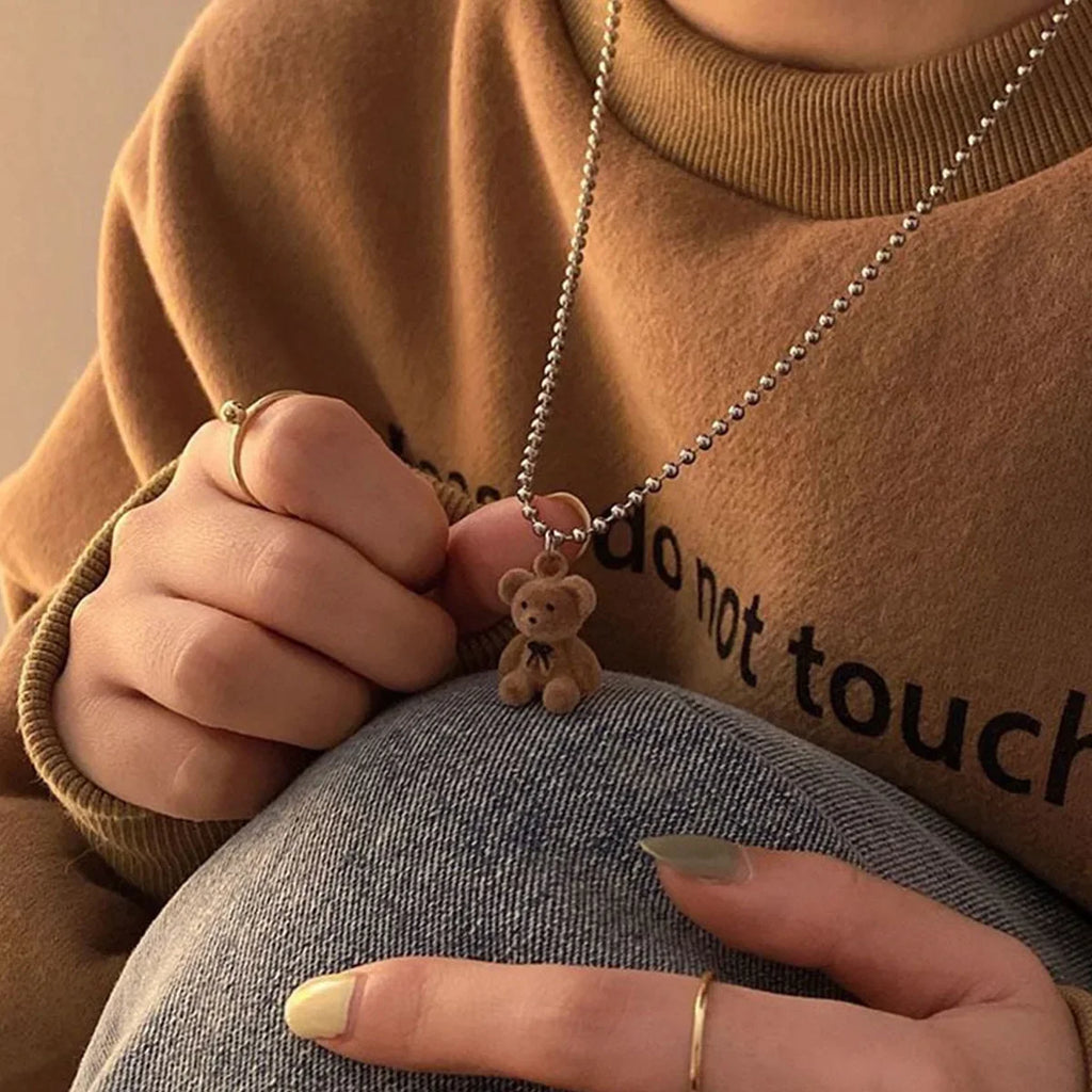 Stainless Steel Peach Pendant Necklace