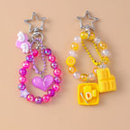 Handmade Beaded Bracelet Keychain