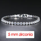 Zirconia Tennis Hip Bangle