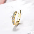 Zircon Clip On Earrings
