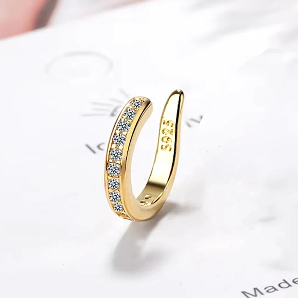 Zircon Clip On Earrings