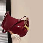 Cherry Pendant Flap Shoulder Bag