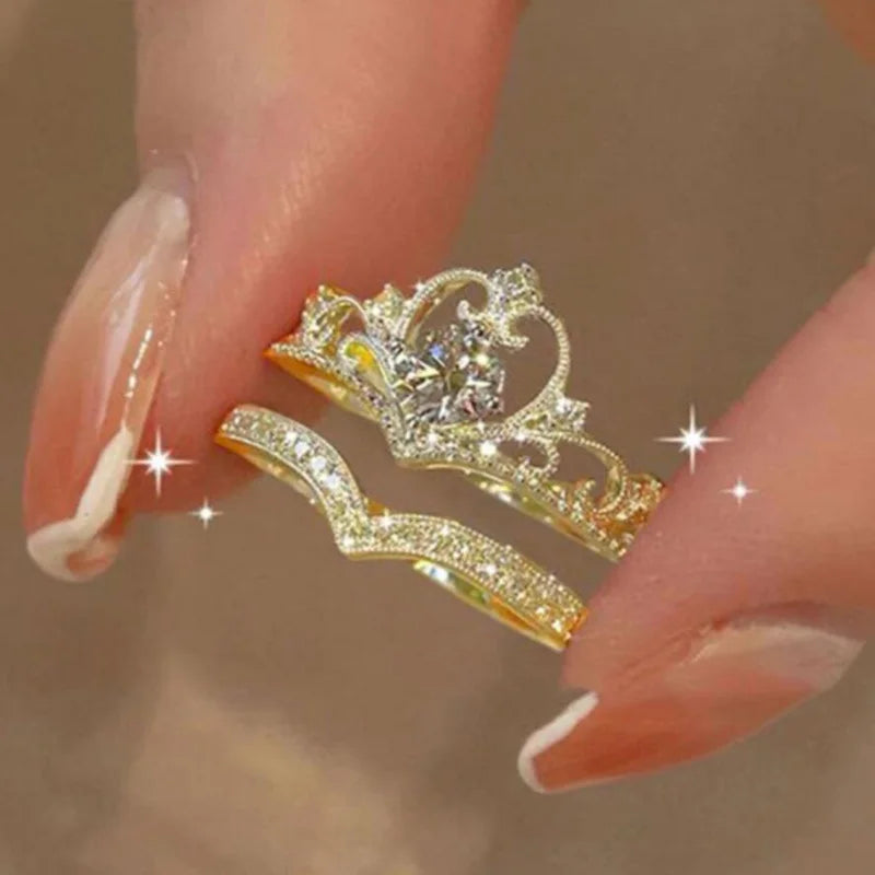 Crystal Crown Ring