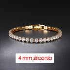 Zirconia Tennis Hip Bangle