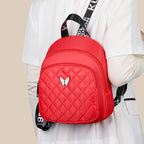Multi-color Quilted Butterfly Backpack