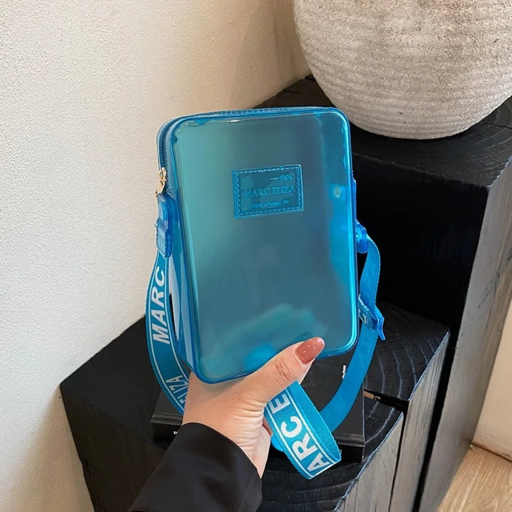 Transparent PVC Jelly Crossbody Bag