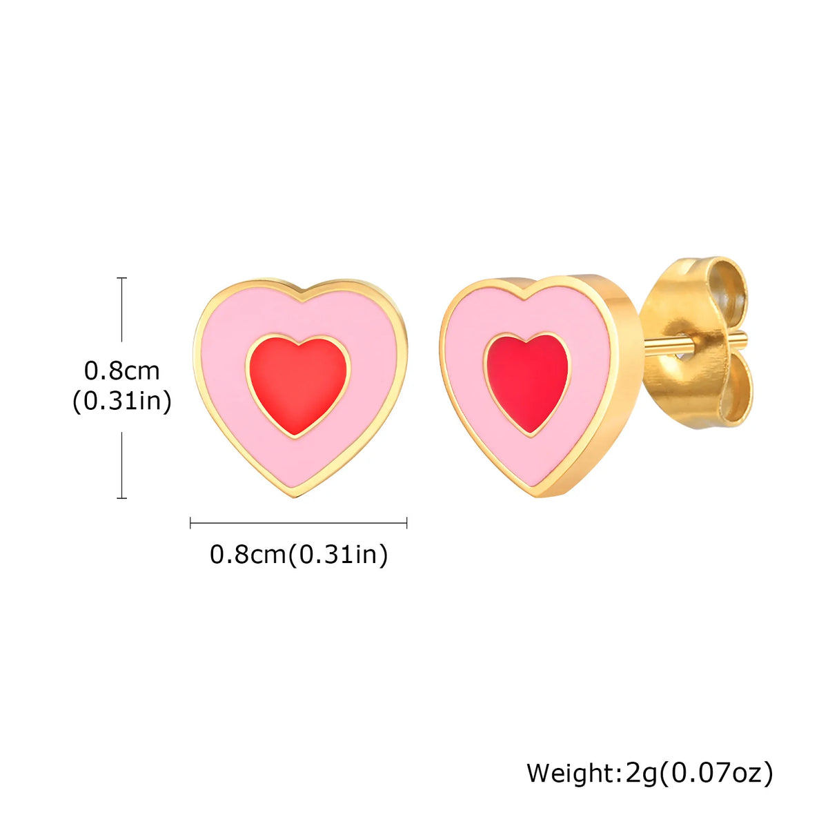 Heart Crown Flower Earrings