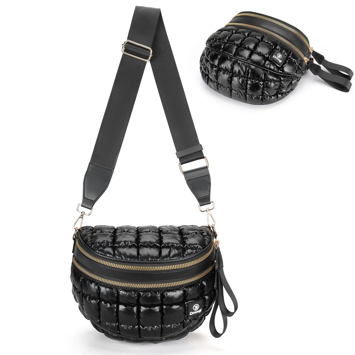 Jacquard Nylon Shell Bag