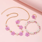 Flower Beads Jewelry Set
