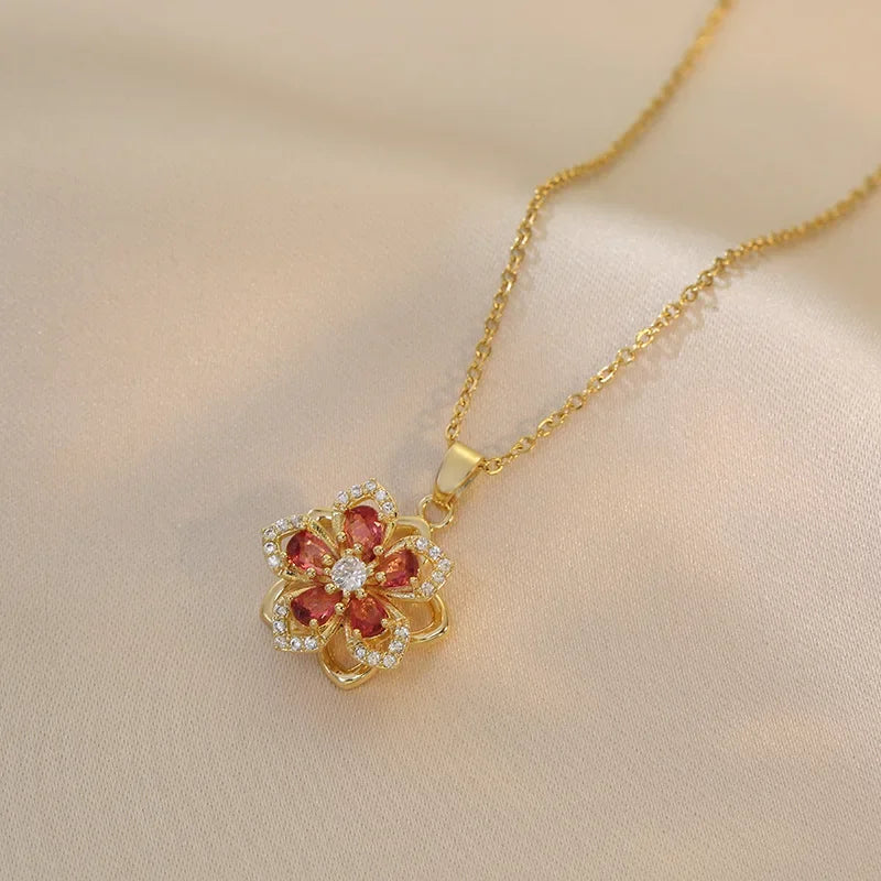 316L Copper & Stainless Steel Pendant Necklace