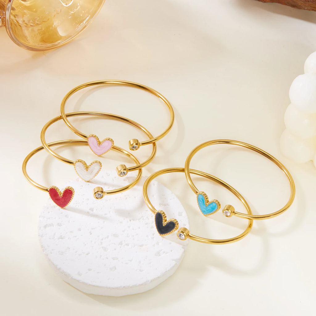 Romantic Drip Oil Bangle