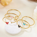 Romantic Drip Oil Bangle