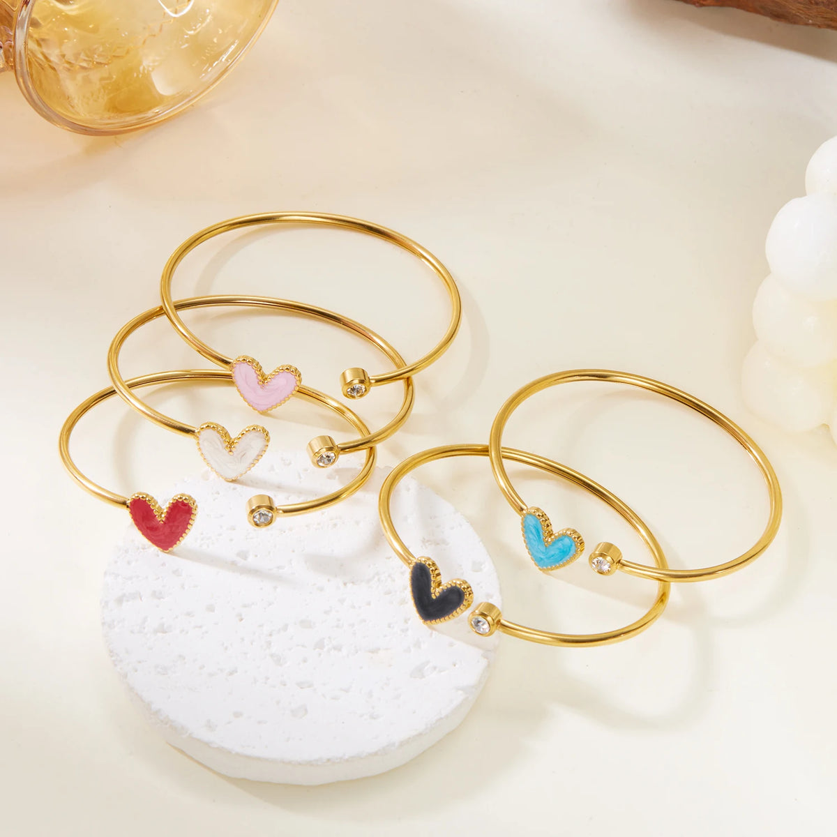 Romantic Drip Oil Bangle