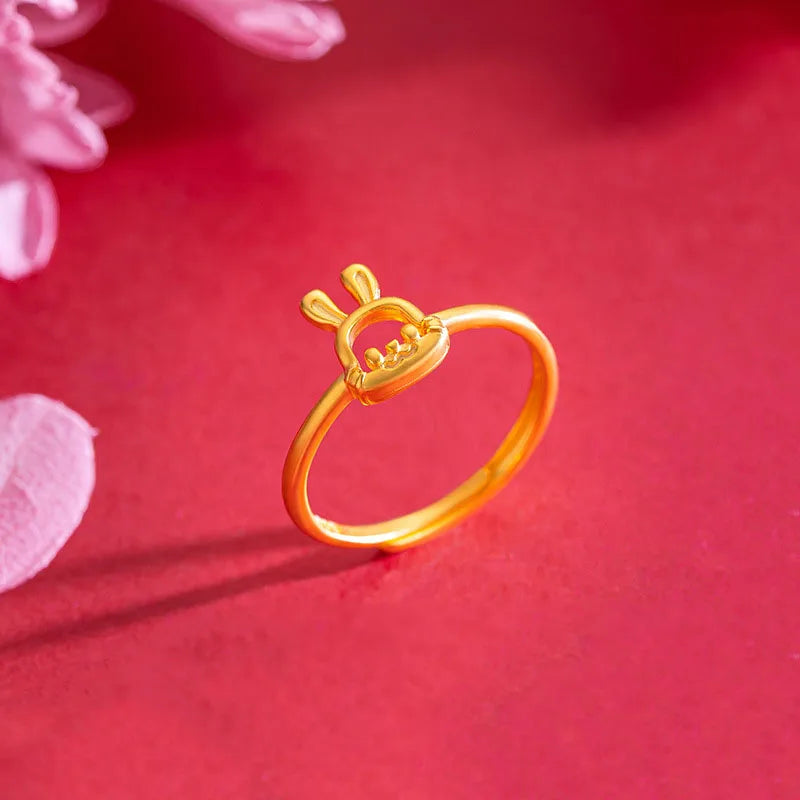 Charm Rabbit Animal Ring