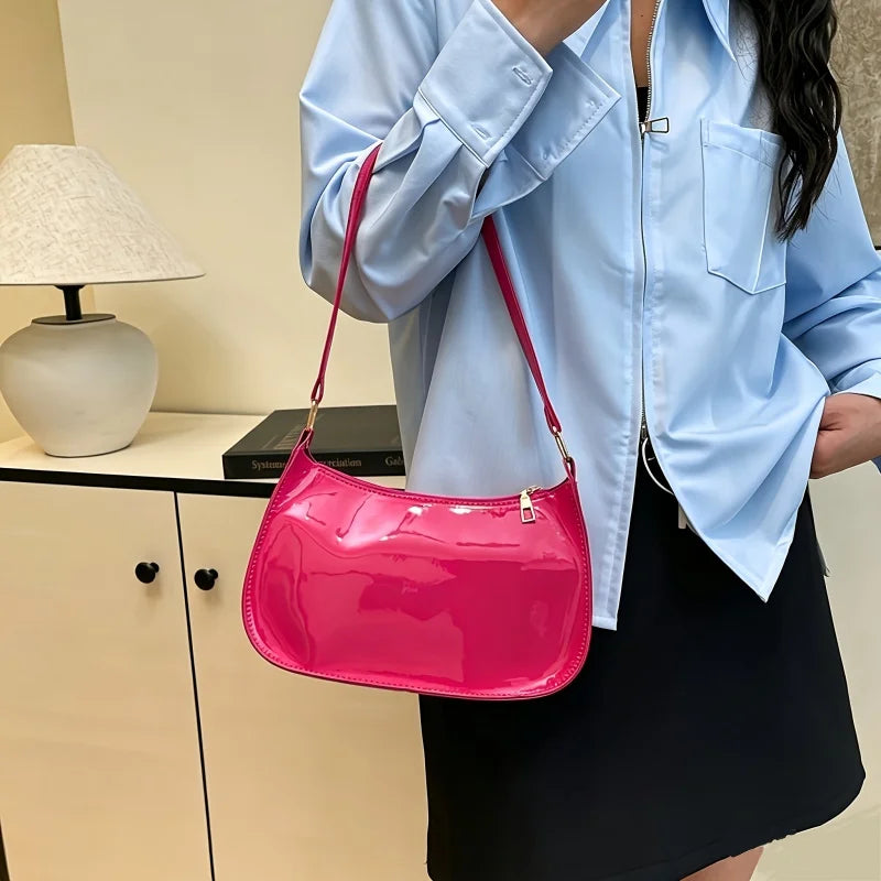Embossed Geometric Hobo Bag