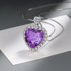 Sterling Silver Purple Pendant Necklace