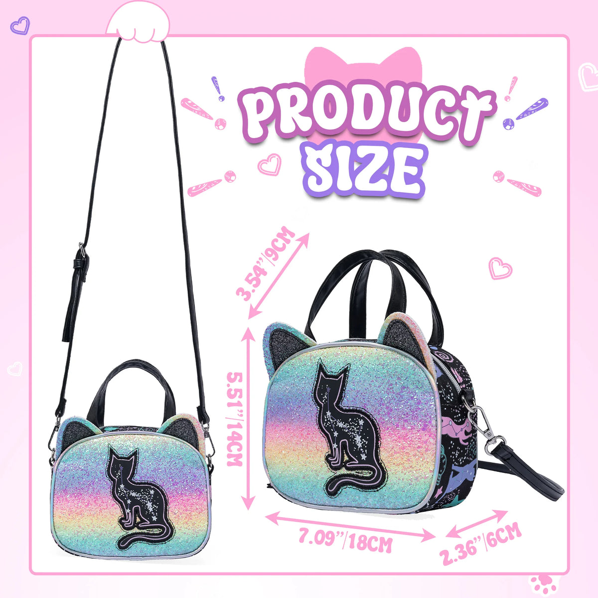 Adjustable Strap Nylon Crossbody Purse