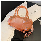 Transparent PVC Pillow Shoulder Bag