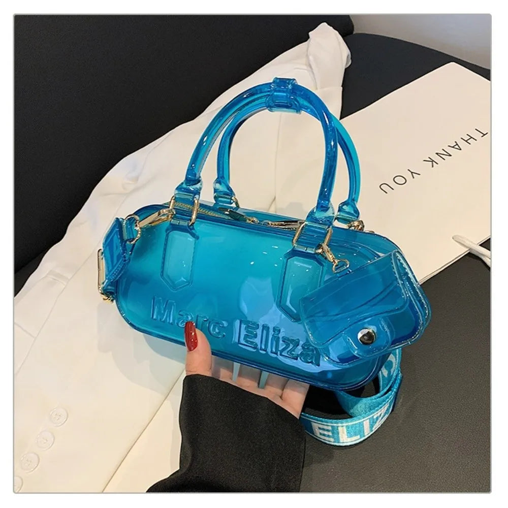 Transparent PVC Pillow Shoulder Bag