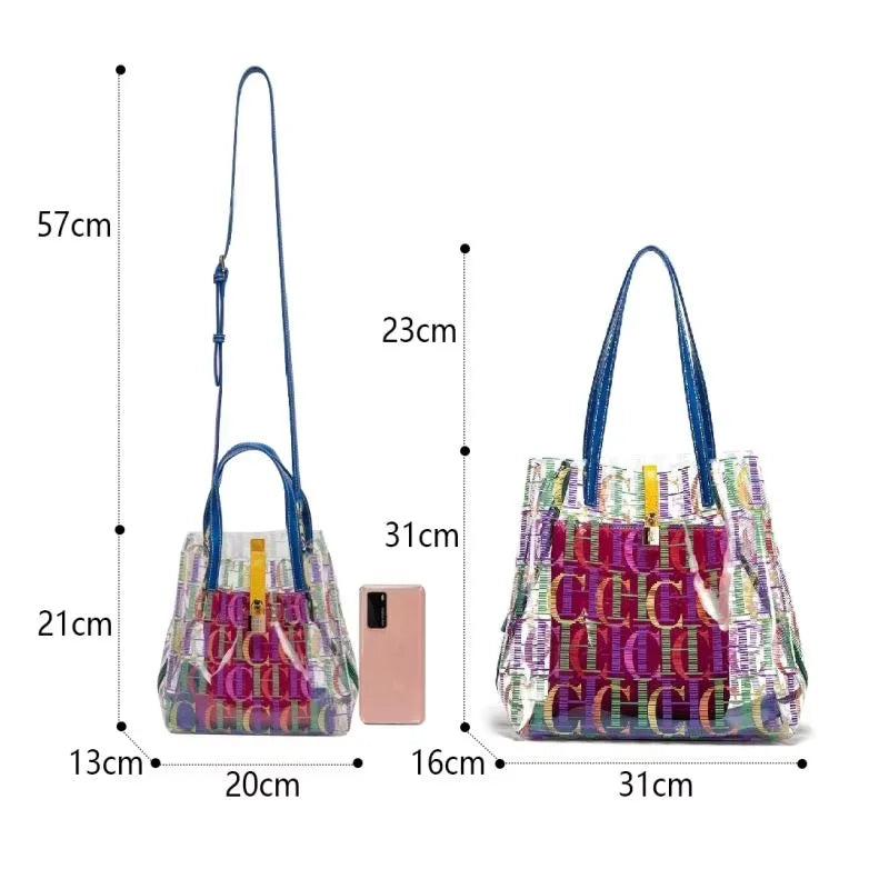 Clear PVC Jelly Tote Bag