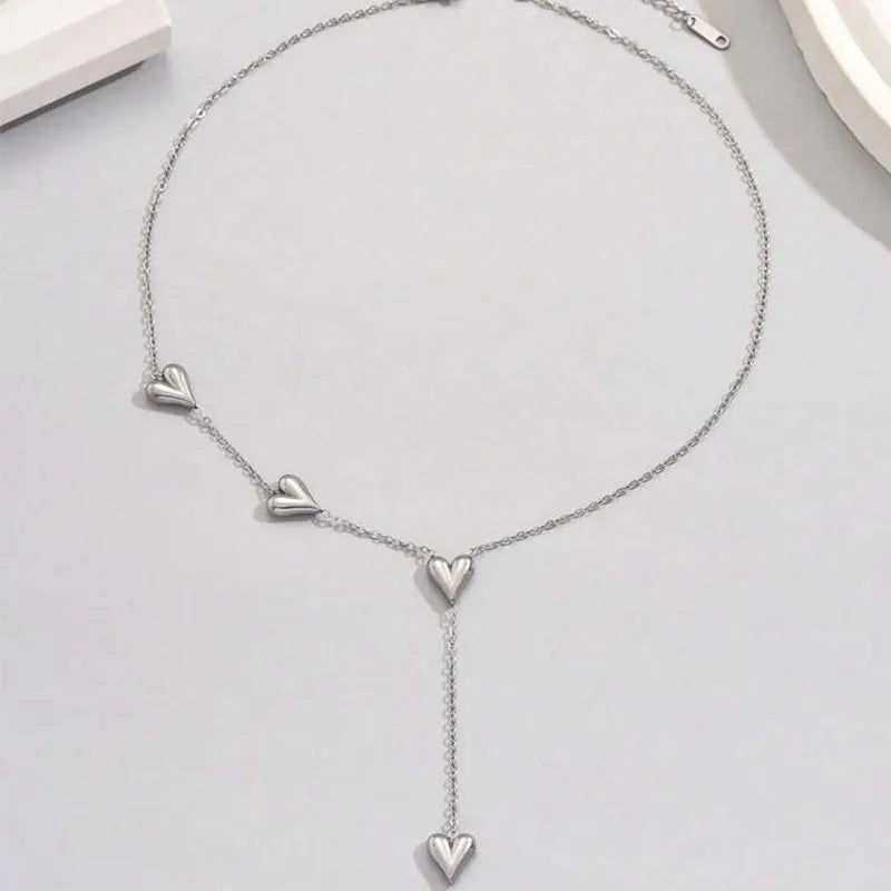Stainless Steel Peach Pendant Necklace