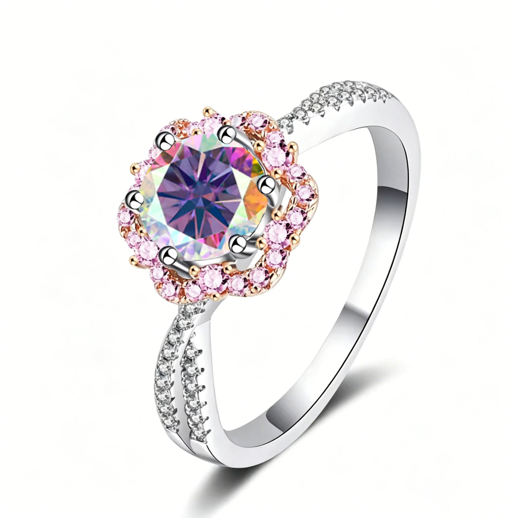 Sterling Silver Moissanite Ring