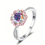 Sterling Silver Moissanite Ring