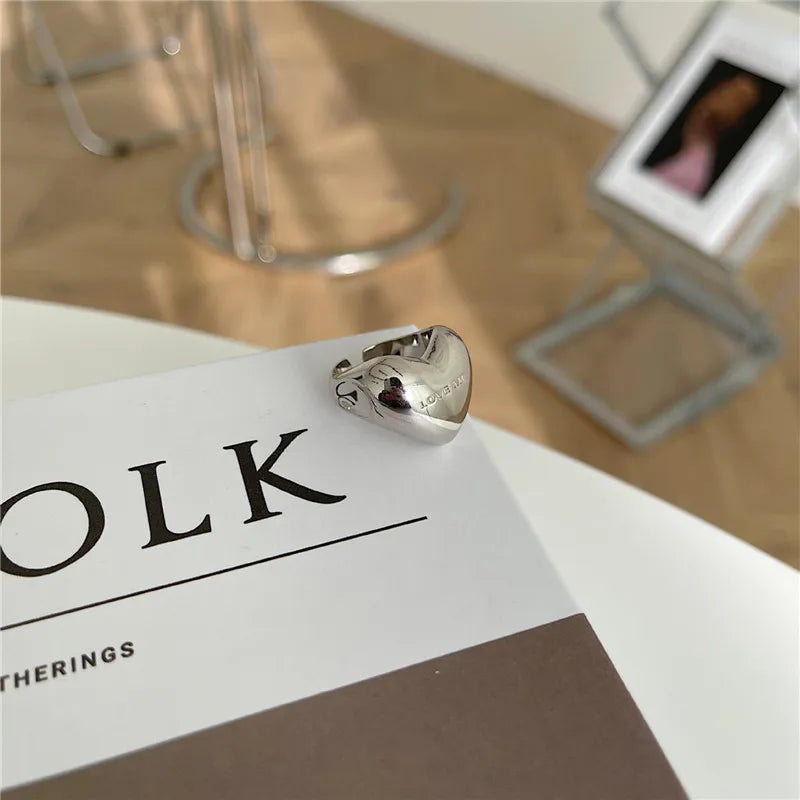 Silver Creative Love Ring