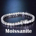 Moissanite Tennis Sterling Bracelet