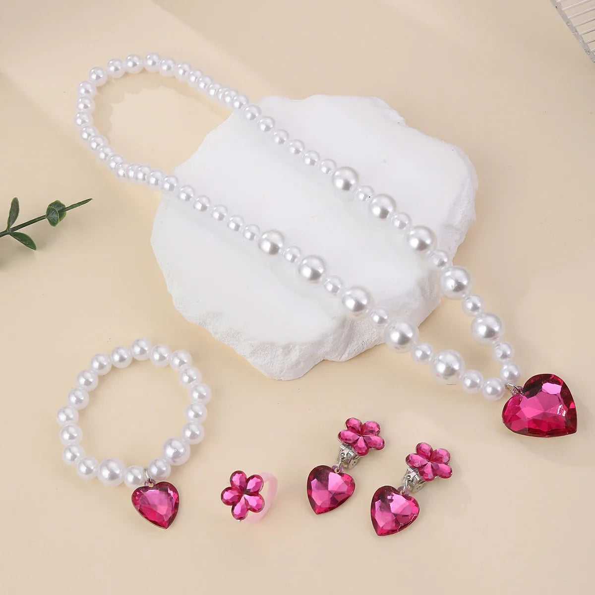 Imitation Pearl Jewelry Set