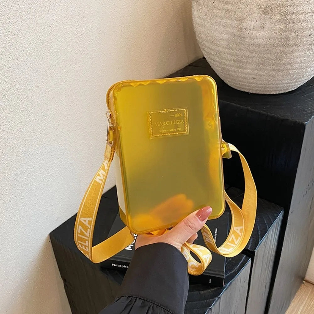 Transparent PVC Jelly Crossbody Bag