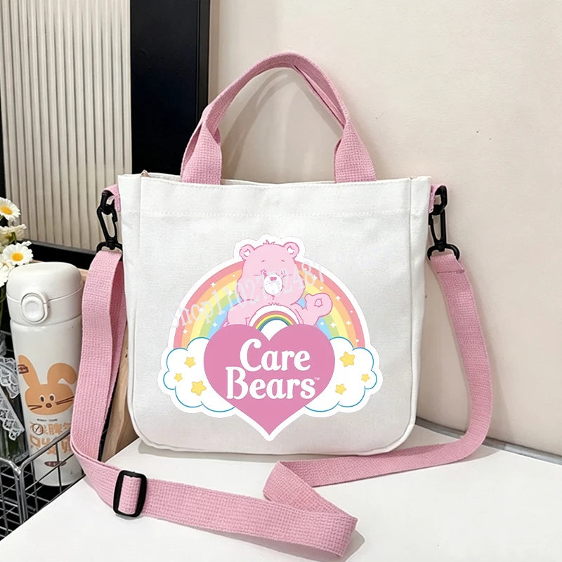 Printed Canvas Crossbody Bag
