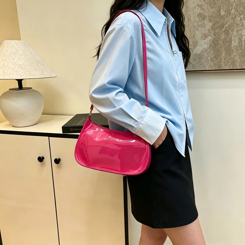 Embossed Geometric Hobo Bag