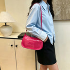Embossed Geometric Hobo Bag
