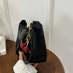 Cherry Pendant Flap Shoulder Bag