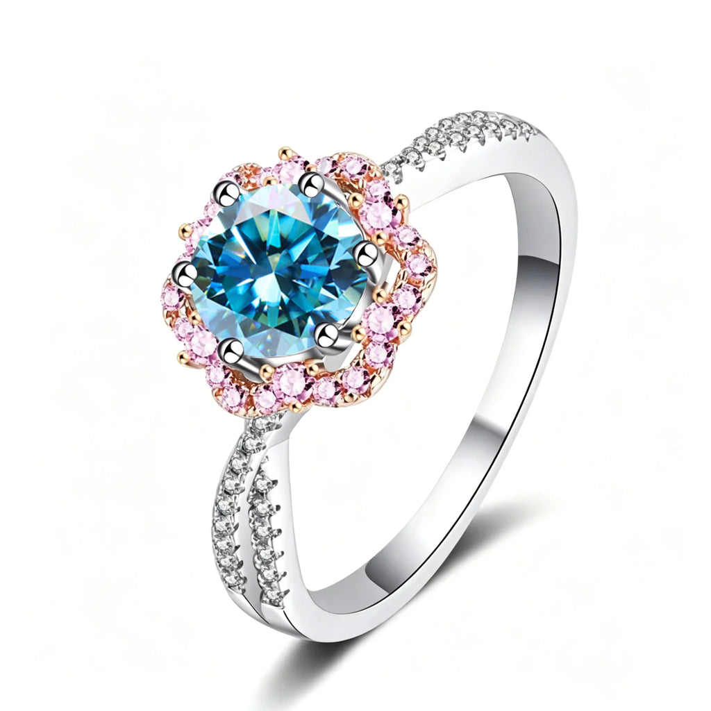Sterling Silver Moissanite Ring