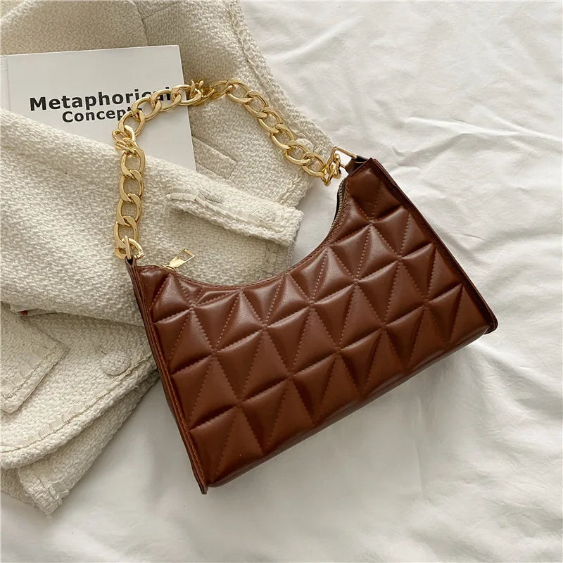 PU Underarm Tote Bag