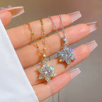 Golden Stainless Steel Pendant Necklace