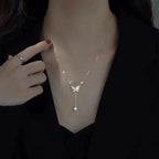 Stainless Steel Peach Pendant Necklace
