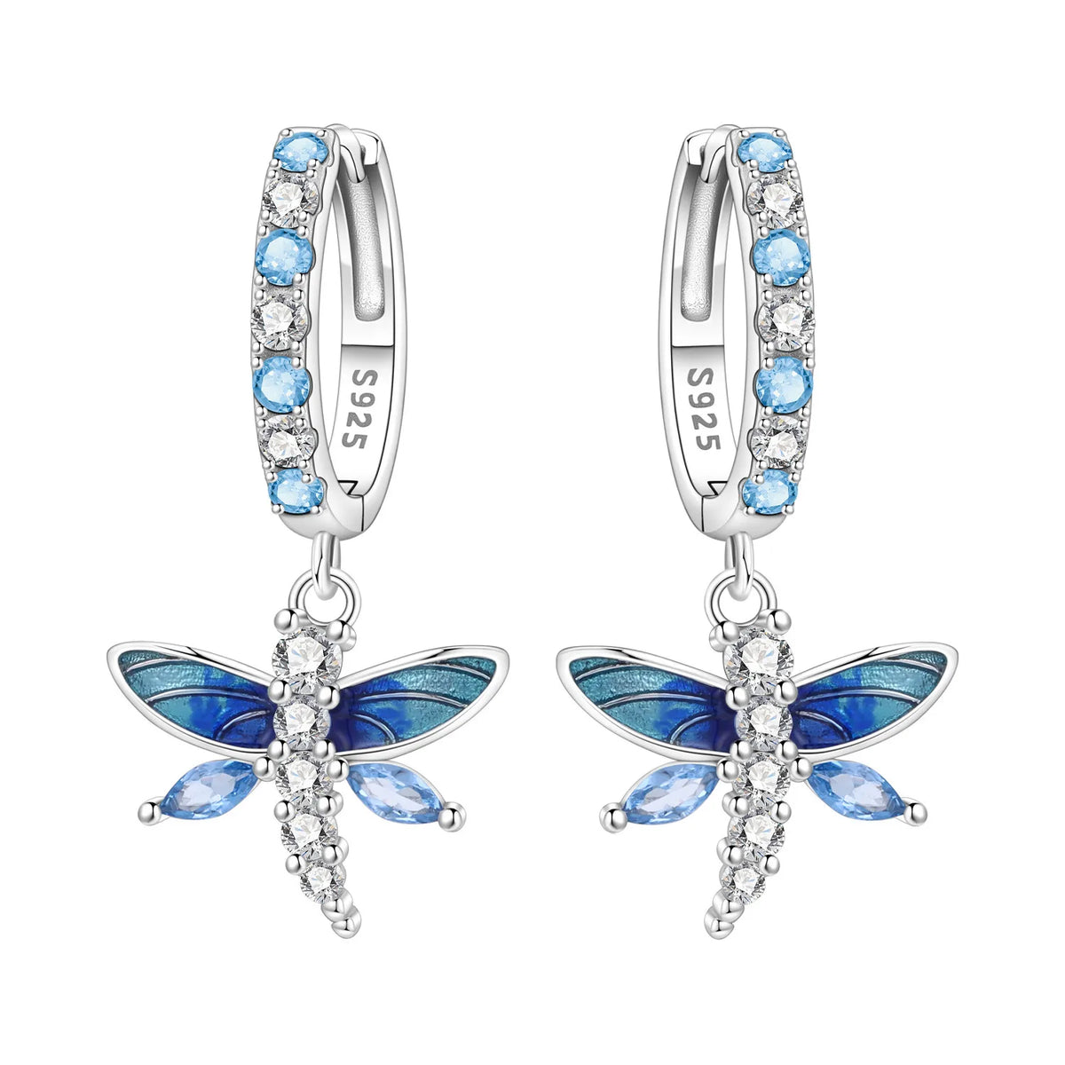 Sterling Silver Blue Earrings