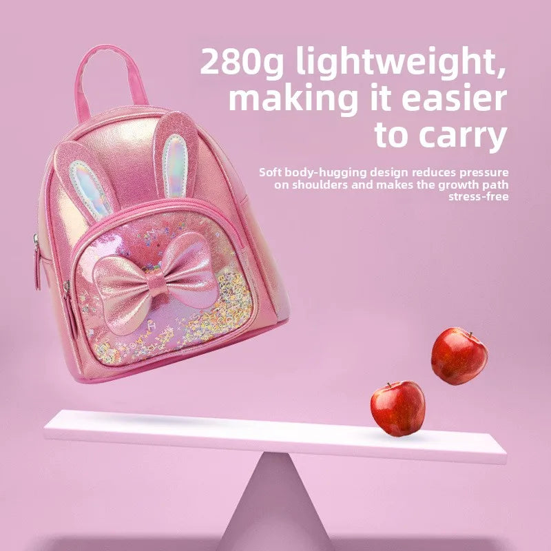 Sequin Rabbit Bow Backpack