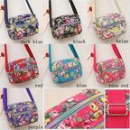 Multi-Layer Nylon Crossbody Bag