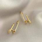 Double Row Korean Earrings