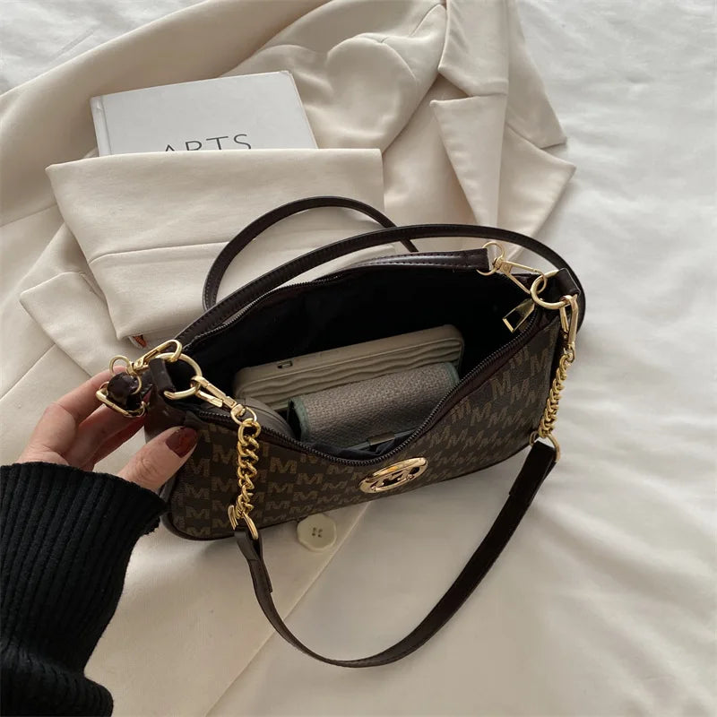 Vintage Letter Crossbody Bag