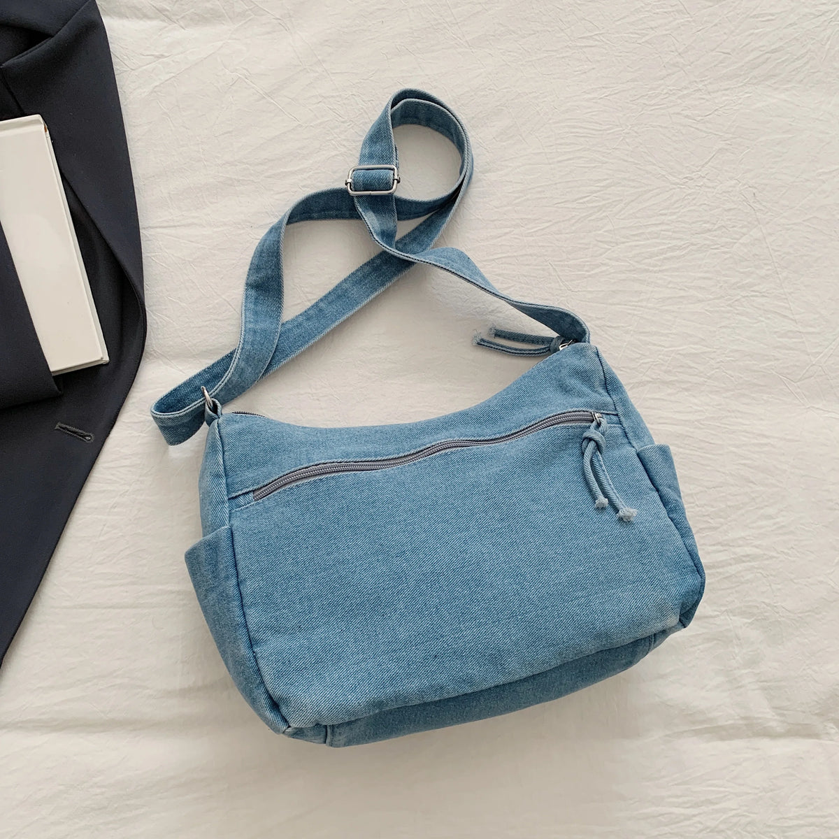 Y2K Aesthetic Washed Crossbody Purse