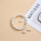 Pink Imitation Pearl Bracelet