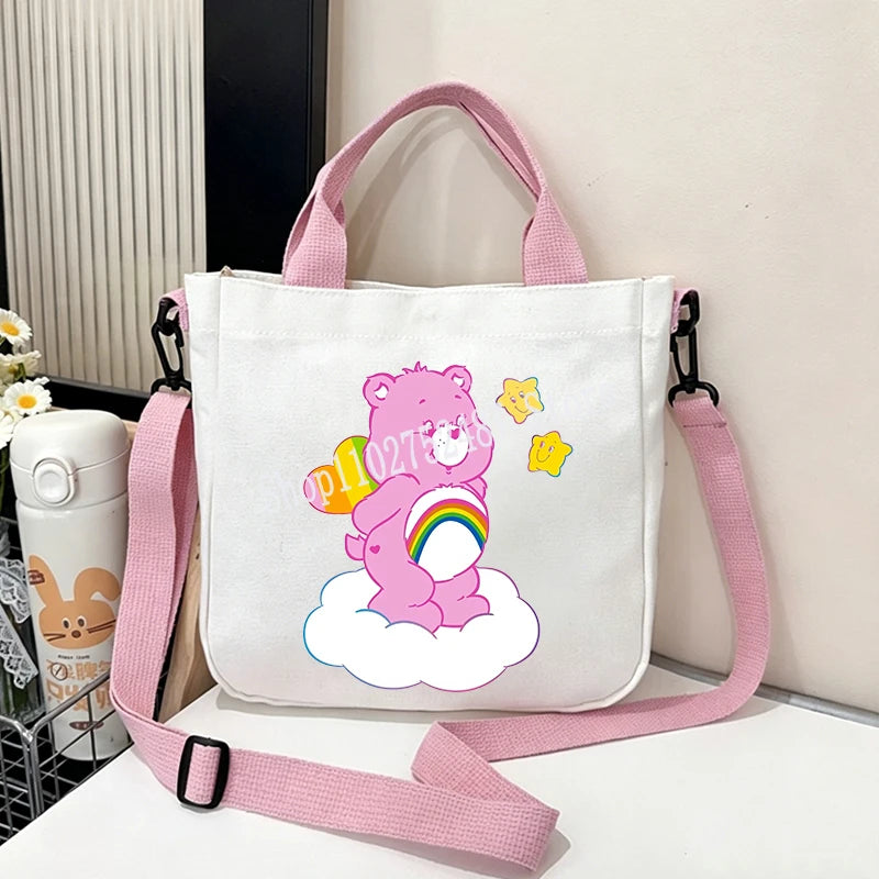 Printed Canvas Crossbody Bag