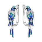 Sterling Silver Blue Earrings